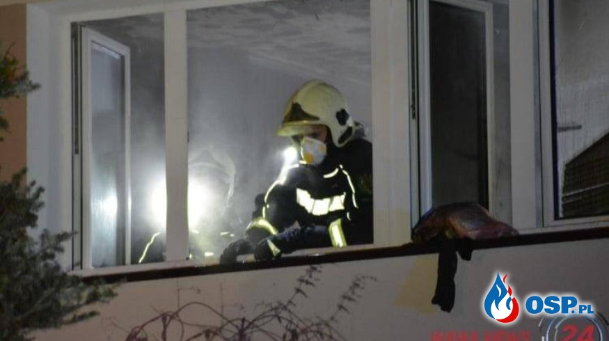 Tragiczny pożar w Pruszkowie. Zginął mężczyzna. OSP Ochotnicza Straż Pożarna