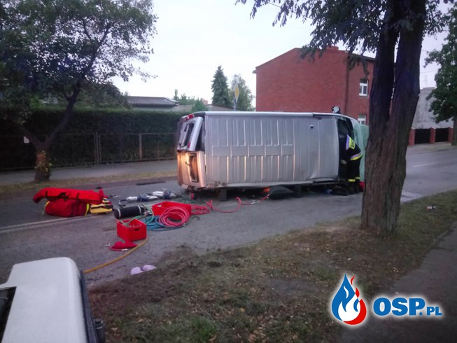 Groźny wypadek w Mątwach (Inowrocław) OSP Ochotnicza Straż Pożarna