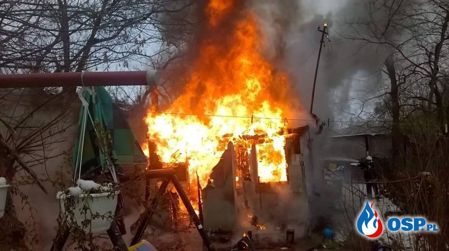Spłonął dom jednorodzinny OSP Ochotnicza Straż Pożarna
