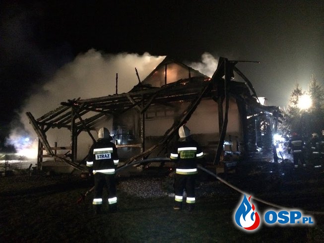 Pożar domku w Rajgrodzie OSP Ochotnicza Straż Pożarna