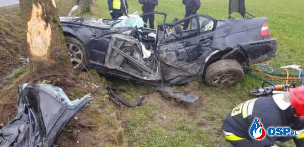 20-letni kierowca BWM zginął w wypadku OSP Ochotnicza Straż Pożarna