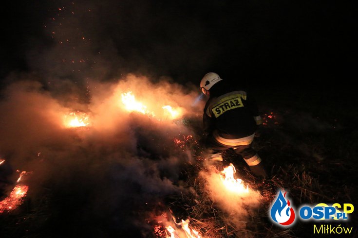  Pożar słomy w Miłkowie 08.09.2016 OSP Ochotnicza Straż Pożarna