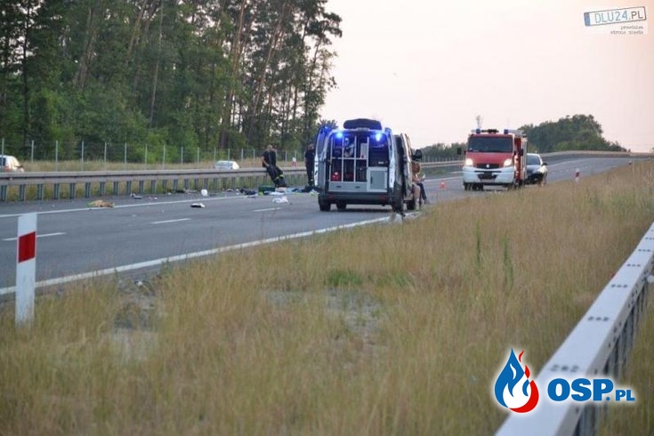 Matka z córką zginęły w wypadku na S3. Ich auto wjechało w ciężarówkę. OSP Ochotnicza Straż Pożarna