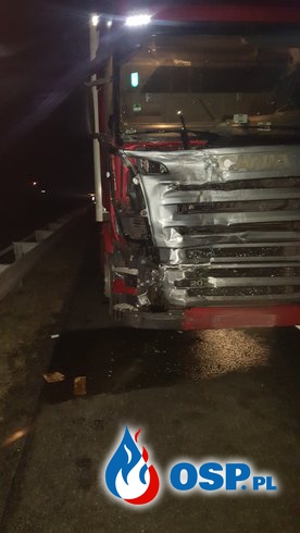 Autostrada A2 - tragiczny wypadek OSP Ochotnicza Straż Pożarna