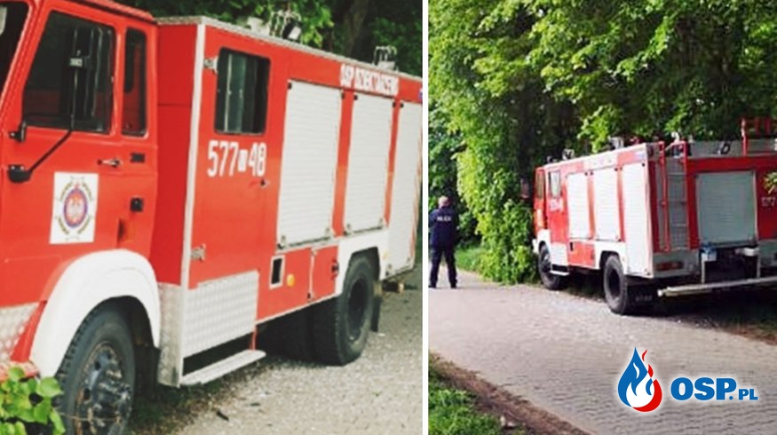 Wypadek z udziałem dwóch wozów bojowych straży pożarnej OSP Ochotnicza Straż Pożarna