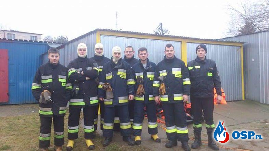 Ćwiczenia z ratownictwa lodowego OSP Ochotnicza Straż Pożarna