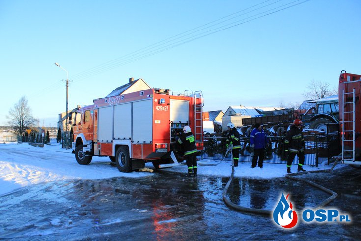 Pożar domu w Bukowie OSP Ochotnicza Straż Pożarna