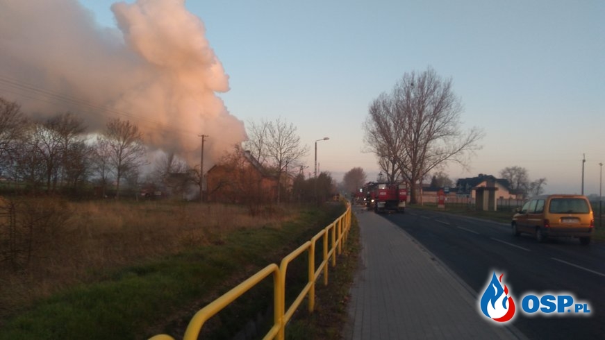 Tragiczny pożar budynku jednorodzinnego w Tupadłach OSP Ochotnicza Straż Pożarna