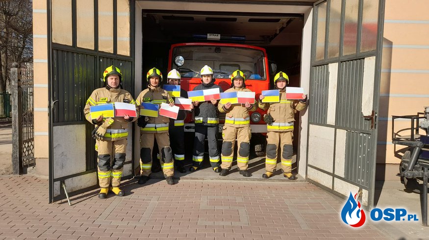 Minuta ciszy dla poległych strażaków z Ukrainy OSP Ochotnicza Straż Pożarna