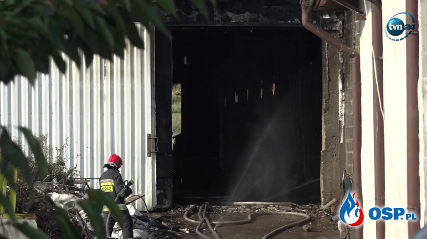 500 zwierząt spłonęło w pożarze w Lęborku. OSP Ochotnicza Straż Pożarna