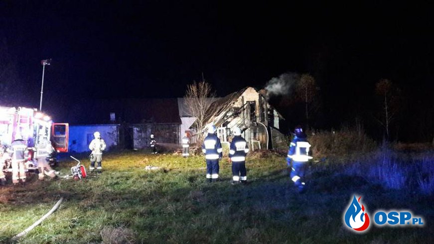 Mężczyzna zginął w nocnym pożarze w Maciejowej OSP Ochotnicza Straż Pożarna