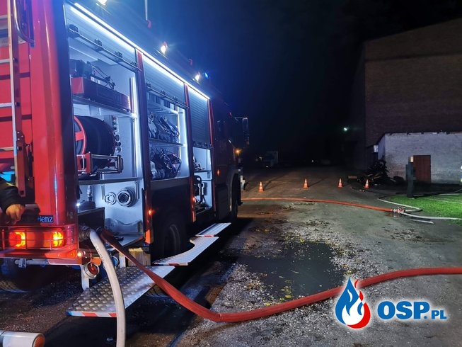 Pożar budynku gospodarczego w Glinojecku OSP Ochotnicza Straż Pożarna