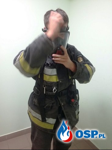 Zajęcia w komorze dymowej OSP Ochotnicza Straż Pożarna