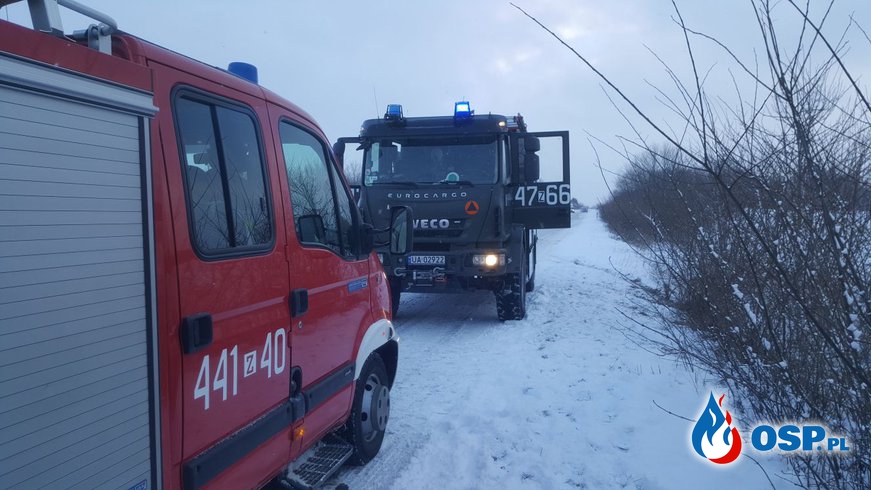 Wypadek samochodowy DW 103 Chomętowo -  Trzebiatów OSP Ochotnicza Straż Pożarna