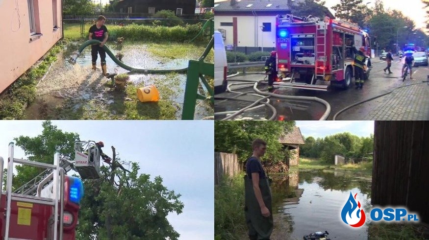 Ponad 900 interwencji strażaków po burzach i ulewach w całej Polsce OSP Ochotnicza Straż Pożarna