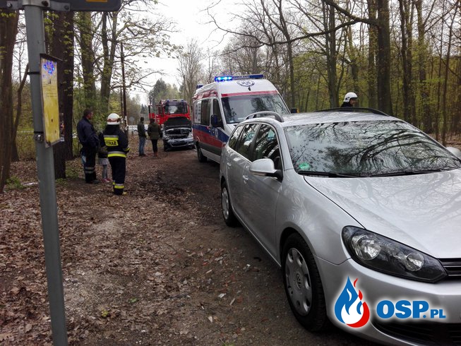 Wypadek na Krzyżówkach OSP Ochotnicza Straż Pożarna