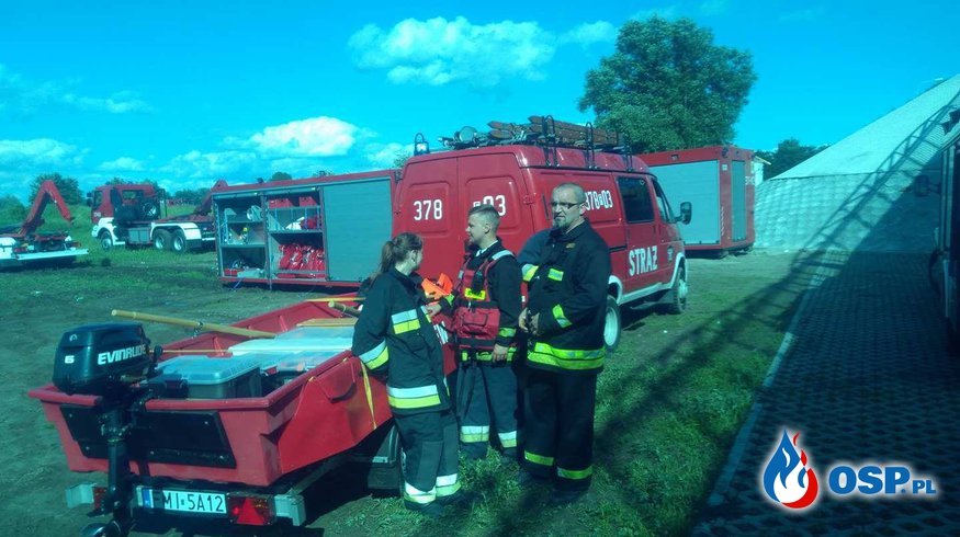 Ćwiczenia przeciwpowodziowe OSP Ochotnicza Straż Pożarna