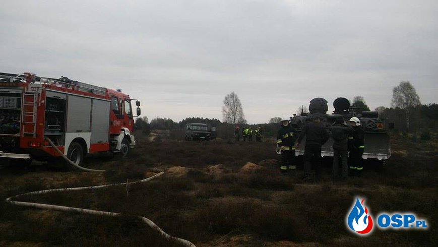 Ćwiczenia z zakresu współdziałania przy pożarach lasów- Budowo- 10.04.2016 OSP Ochotnicza Straż Pożarna