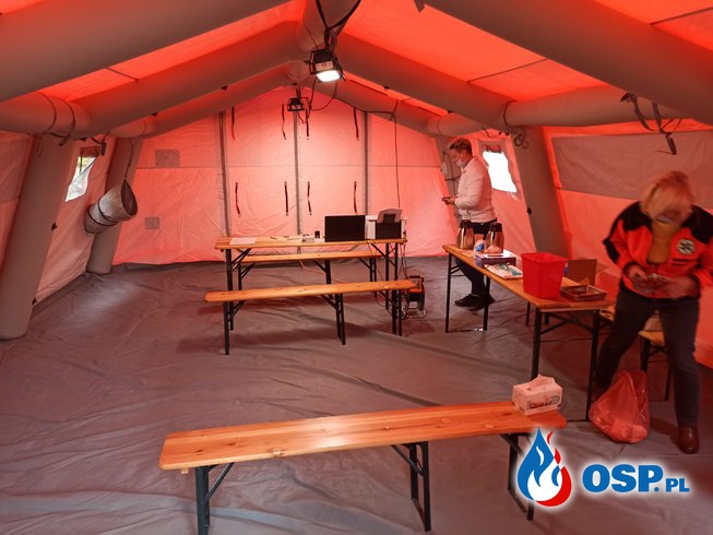Organizacja Tymczasowego Punktu Szczepień w Zubrzycach OSP Ochotnicza Straż Pożarna