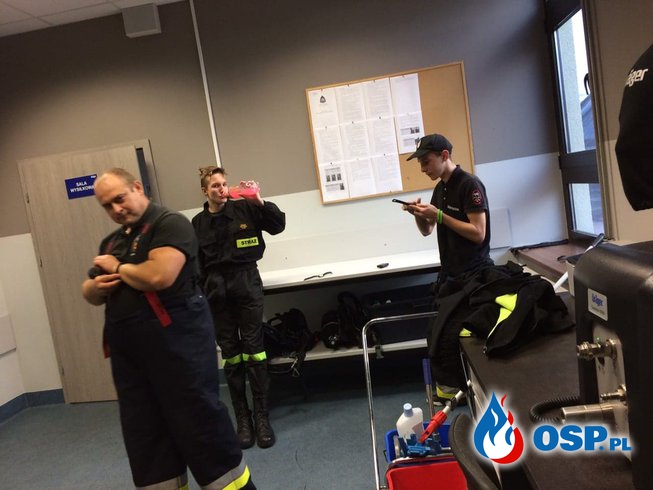 Ćwiczenia w komorze dymowej ul. Lelewela Piła OSP Ochotnicza Straż Pożarna
