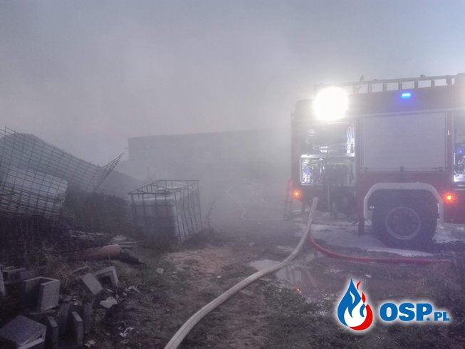 Pożar wysypiska śmieci OSP Ochotnicza Straż Pożarna