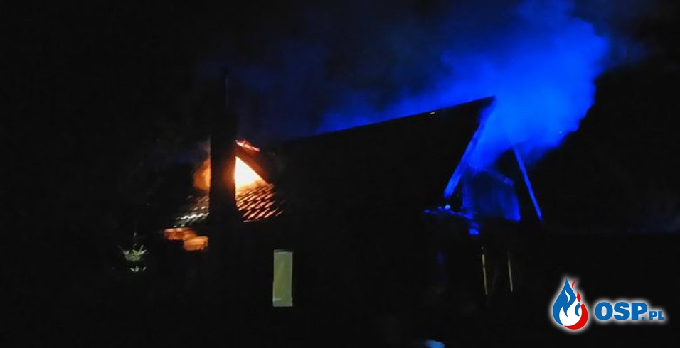 Chojno – pożar domku letniskowego OSP Ochotnicza Straż Pożarna