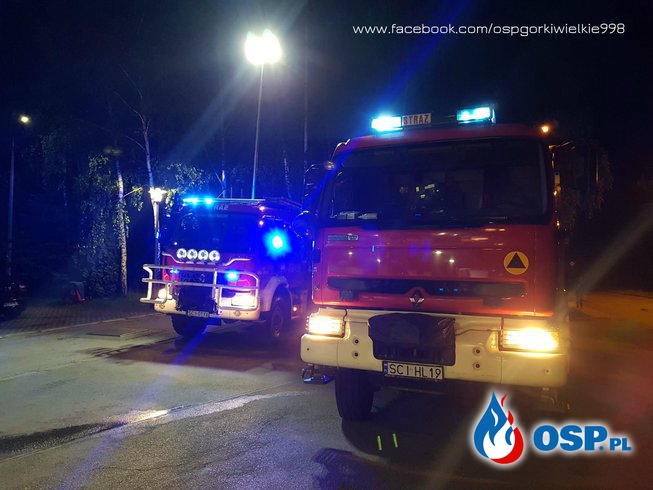 Niebezpieczne substancje na stacji paliw OSP Ochotnicza Straż Pożarna
