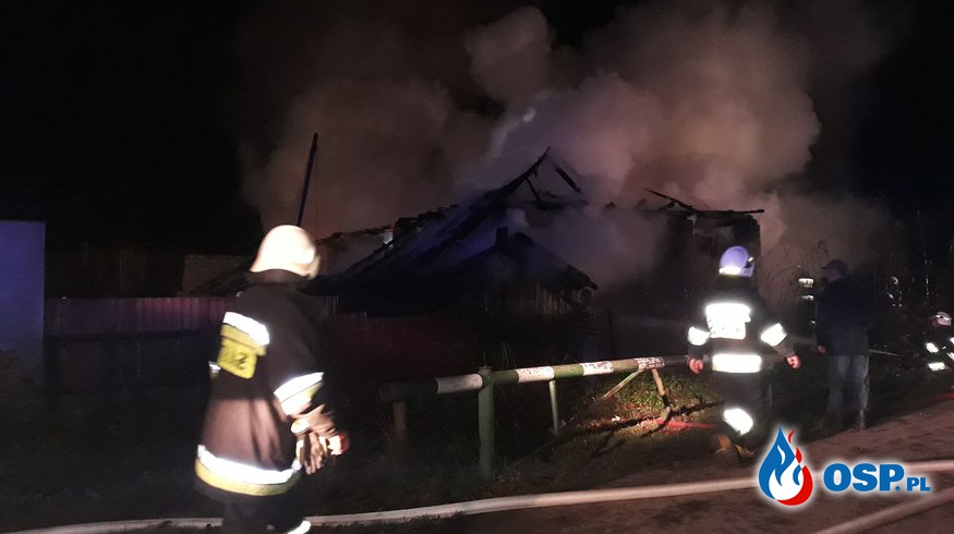 pożar stodoły w Baczkowie OSP Ochotnicza Straż Pożarna