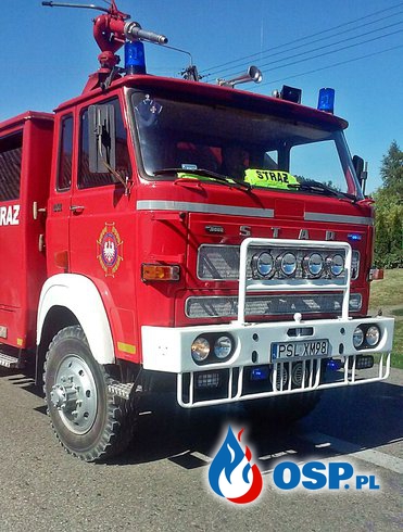 Wypadek samochodowy w Różannie - LPR OSP Ochotnicza Straż Pożarna