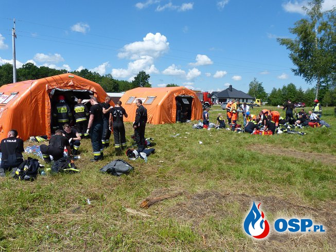 Ćwiczenia służb przed ŚDM 2016 w Dąbrówce k. Bochni OSP Ochotnicza Straż Pożarna