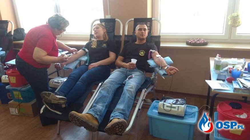 Świąteczna akcja oddawania krwi w Pyrzycach. OSP Ochotnicza Straż Pożarna