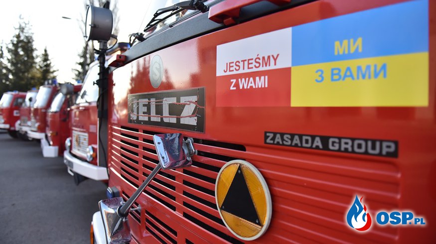 Kolejne wozy bojowe z Polski są już na Ukrainie OSP Ochotnicza Straż Pożarna
