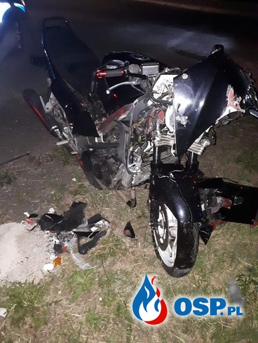 Motocyklista zginął w wypadku pod Łowiczem OSP Ochotnicza Straż Pożarna