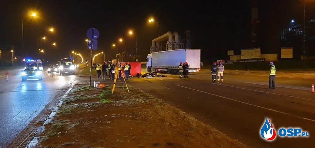 Dwie osoby zginęły w wypadku motocykla Ducati. Tragiczny finał jazdy próbnej w Łodzi. OSP Ochotnicza Straż Pożarna