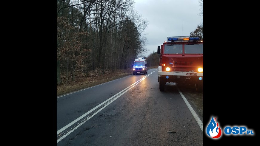 Wypadek droga wojewódzka nr 137 OSP Ochotnicza Straż Pożarna