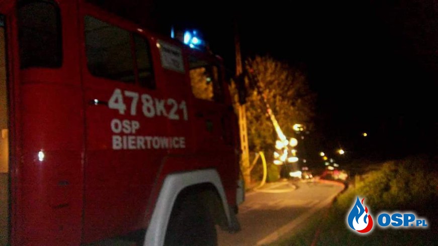 Pożar budynku w Sułkowicach. OSP Ochotnicza Straż Pożarna