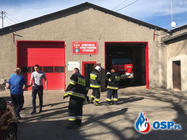 50/2019 Tankowanie samolotu gaśniczego na lotnisku w Chojnie OSP Ochotnicza Straż Pożarna