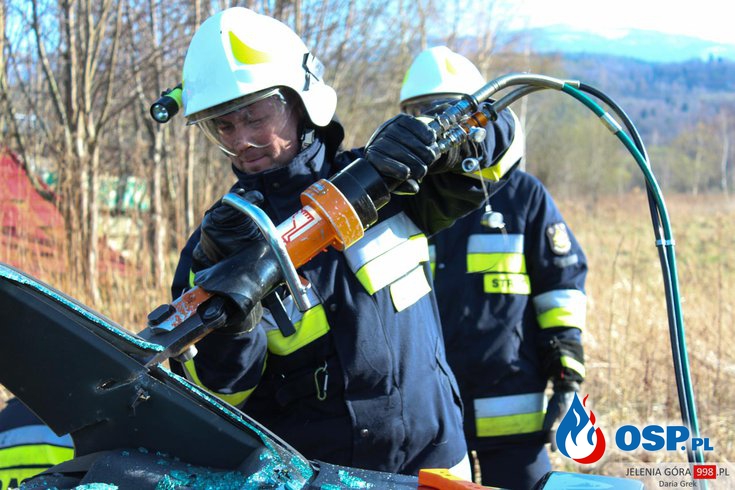 Ćwiczenia z zakresu ratownictwa technicznego. OSP Ochotnicza Straż Pożarna