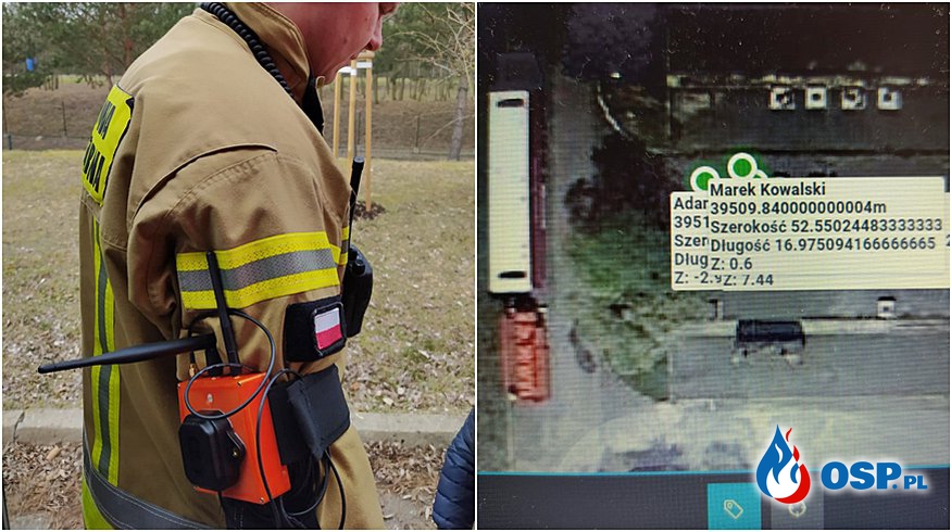 Nowatorski system pokaże dowódcy położenie każdego strażaka podczas akcji. Ruszyły testy. OSP Ochotnicza Straż Pożarna