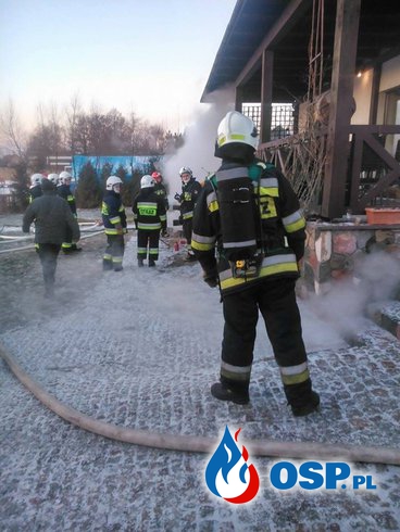 Pożar pensjonatu w Bogaczewie OSP Ochotnicza Straż Pożarna