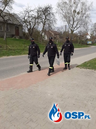 Maseczki ochronne dla mieszkańców Turznicy OSP Ochotnicza Straż Pożarna