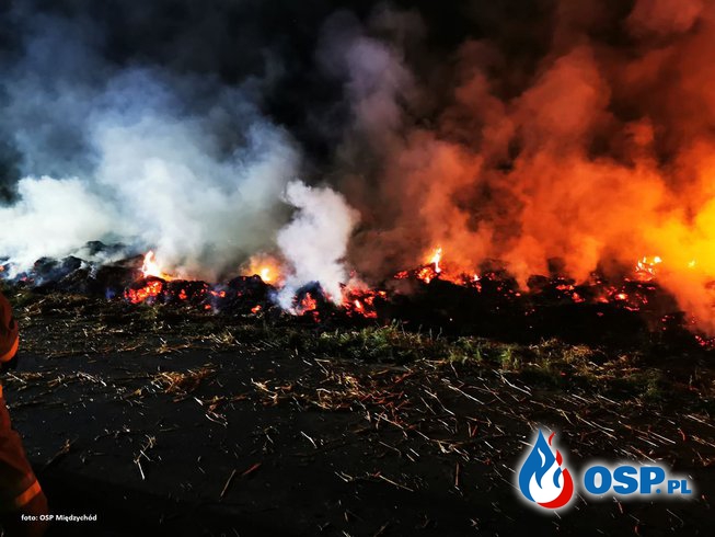 Pożar stogu OSP Ochotnicza Straż Pożarna
