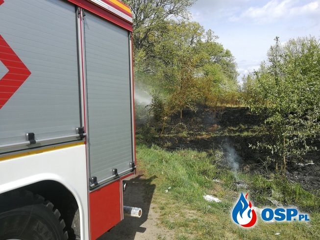 Pożar trawy w Klepiczu OSP Ochotnicza Straż Pożarna