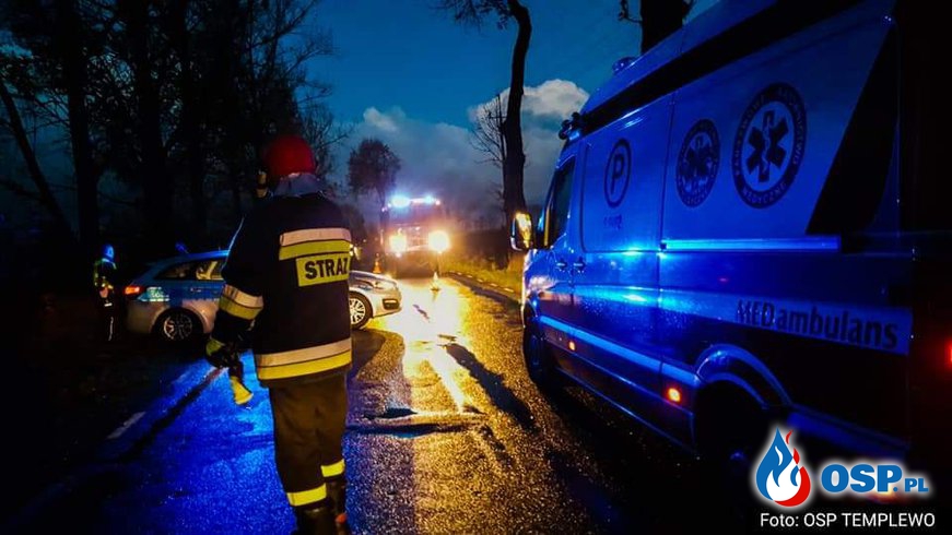 Wypadek - Jenot sprawcą OSP Ochotnicza Straż Pożarna
