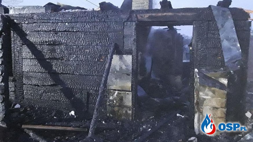 Kobieta zginęła w pożarze domu w Łodzi OSP Ochotnicza Straż Pożarna