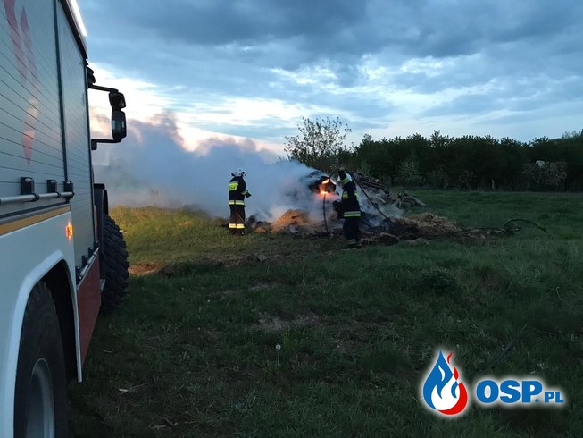 59/2019 Pożar siana w Krzymowie OSP Ochotnicza Straż Pożarna
