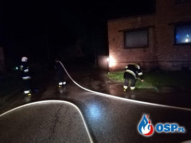 Interwencje po gwałtownych burzach OSP Ochotnicza Straż Pożarna