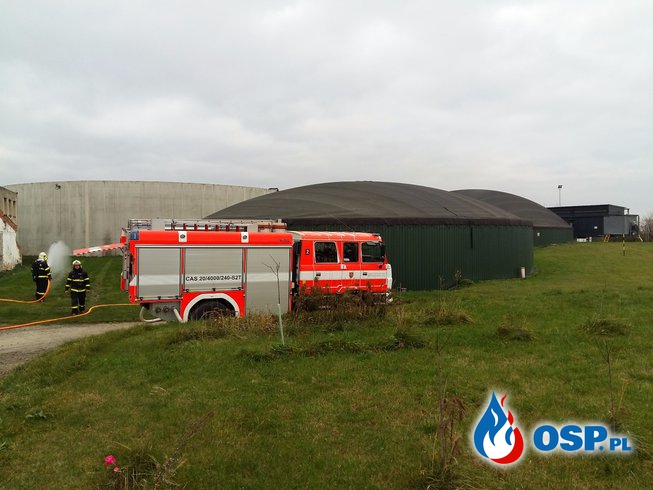 Ćwiczenia PL/CZ na terenie biogazowni w czeskim Rusinie OSP Ochotnicza Straż Pożarna