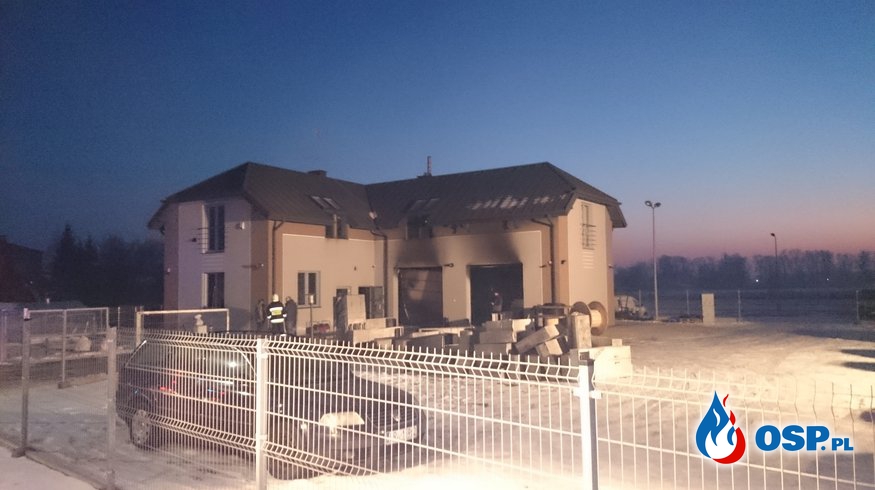 Pożar budynku magazynowego OSP Ochotnicza Straż Pożarna