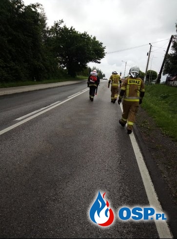 Plama substancji ropopochodnej w Rudniku - 19 czerwca 2020r. OSP Ochotnicza Straż Pożarna